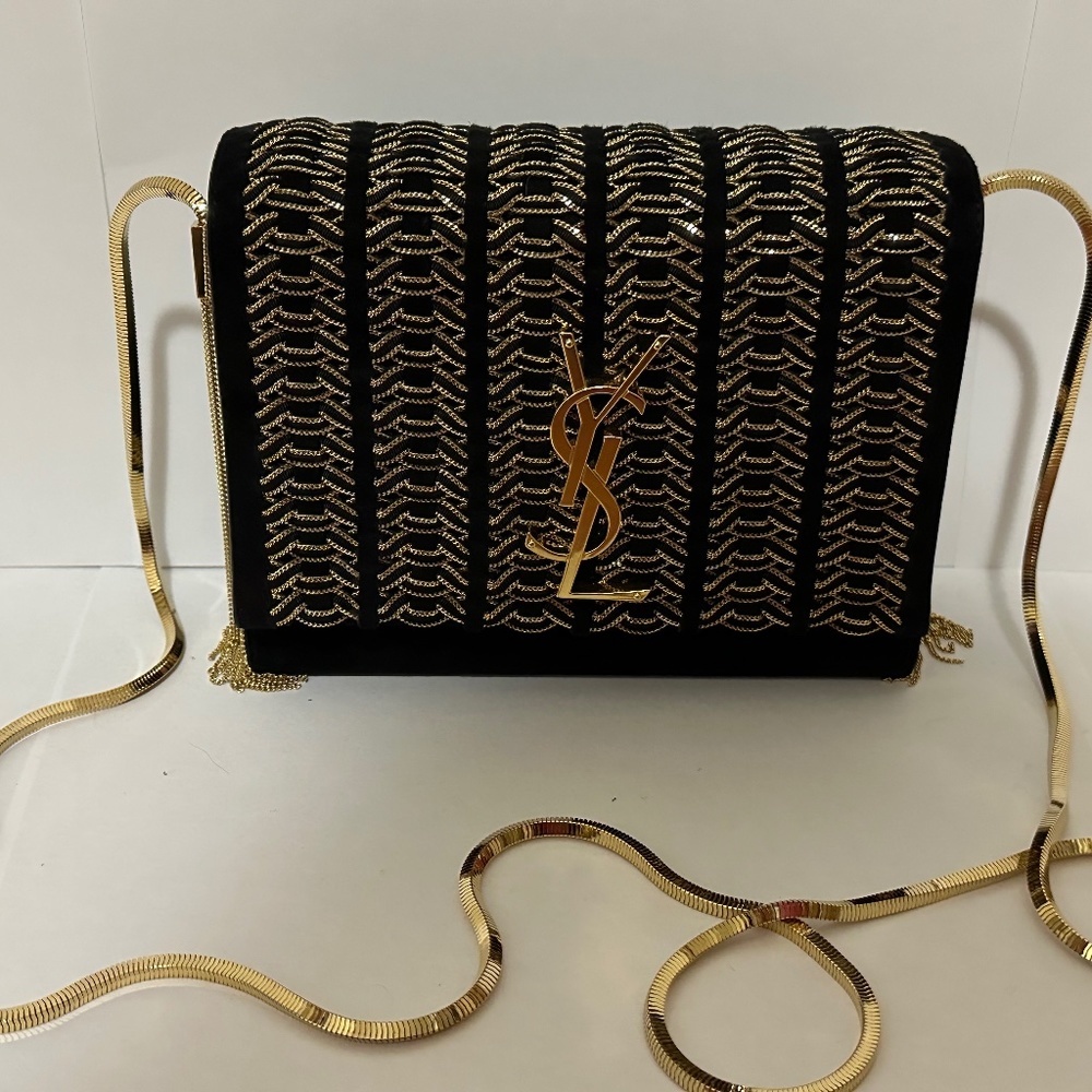 YSL Bag BOXY KATE MOLLY C/CHAIN TRESSE NERO